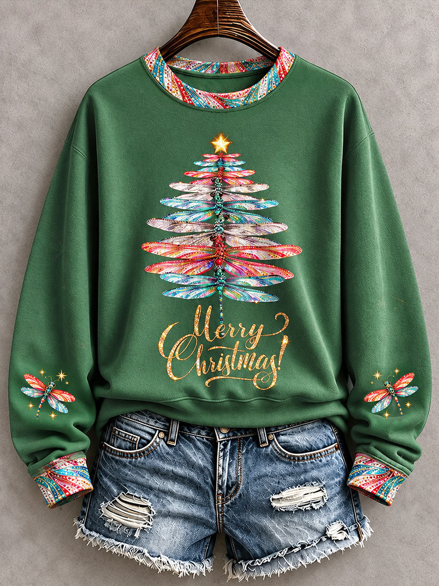 Women's Funny Christmas Tree Print Regular Hoodie