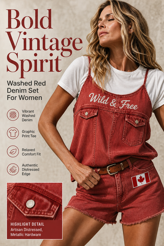 Women's Retro Calgary Stampede Printed Vintage Fashion Loose Short Sleeve T-Shirt