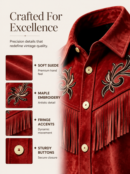 Men's Canada Calgary Stampede Print Casual Long Sleeved Shirt