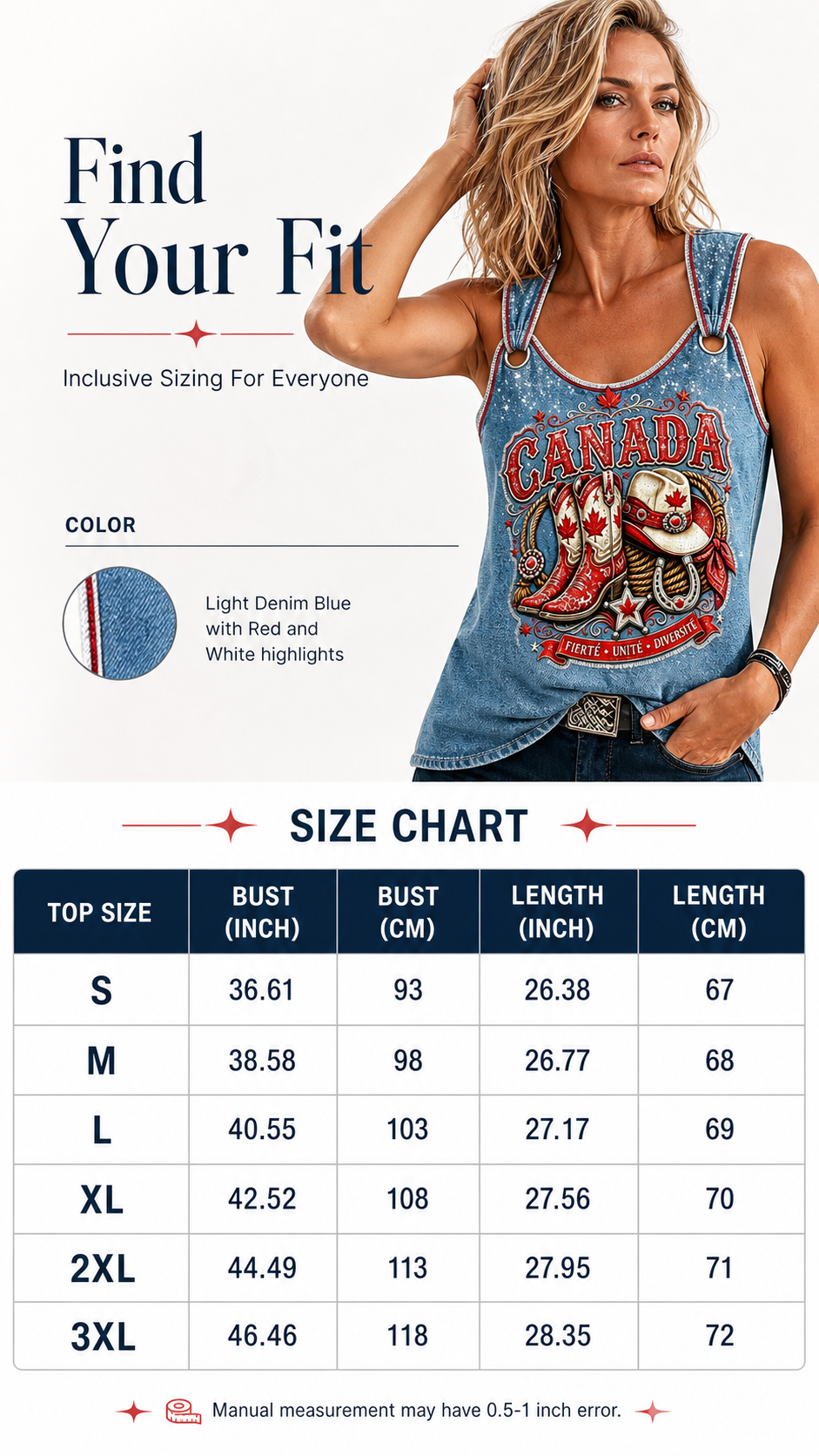 Women's Retro Calgary Stampede Print Sleeveless Tank Top