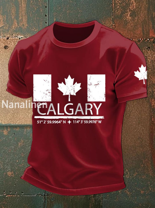 Men’s Calgary T-shirts Wine Red / S