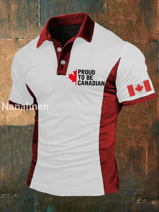 Men’s Canada Maple Leaves Printed Casual Tops White / S