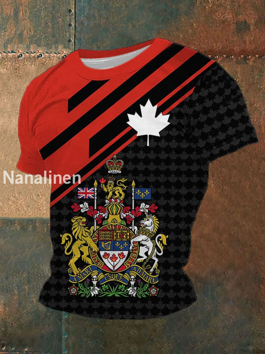 Men’s Canada Print Casual T-Shirt As picture / S