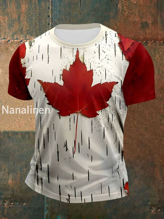 Men’s Canada Print Casual T-Shirt As picture / S
