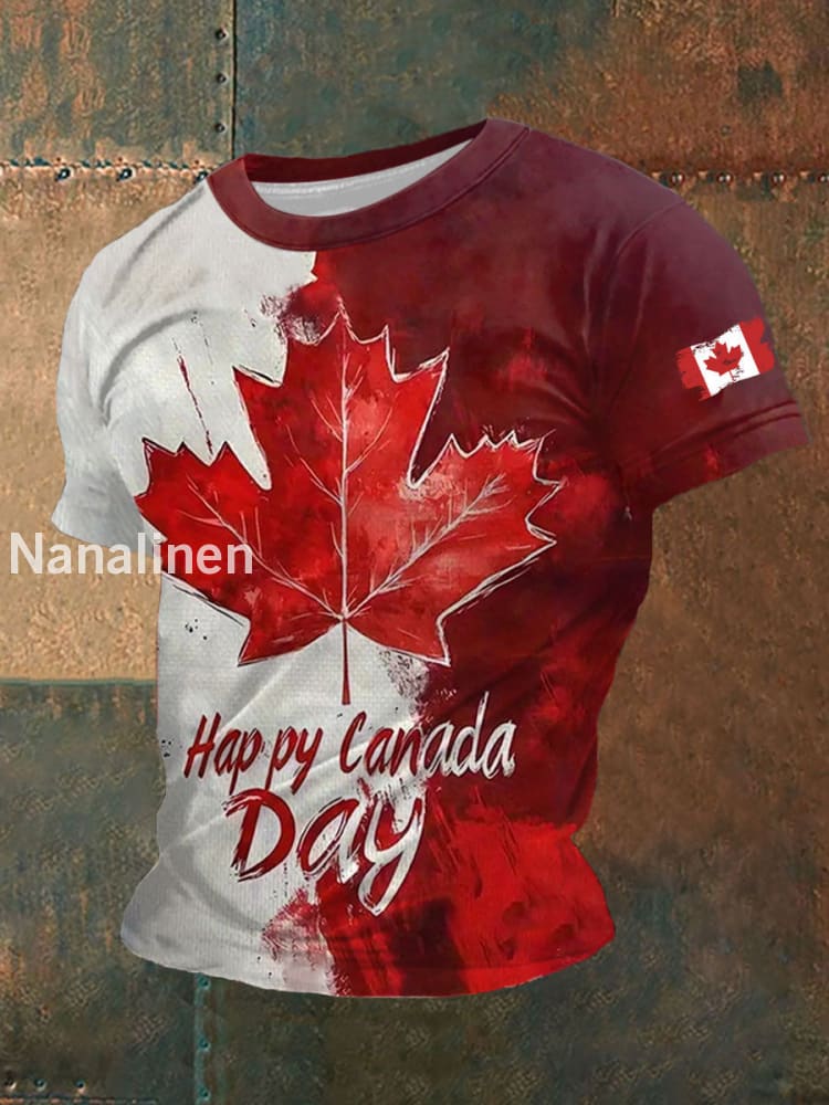 Men’s Canada Print Casual T-Shirt Red / S