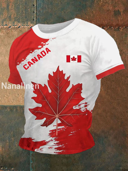 Men’s Canada Print Casual T-Shirt Red / S