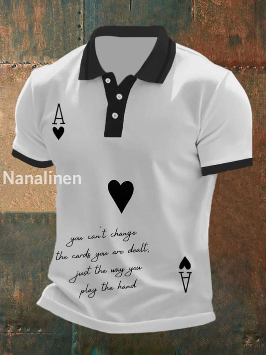 Men’s Poker Philosophy of Life T-shirt White / S