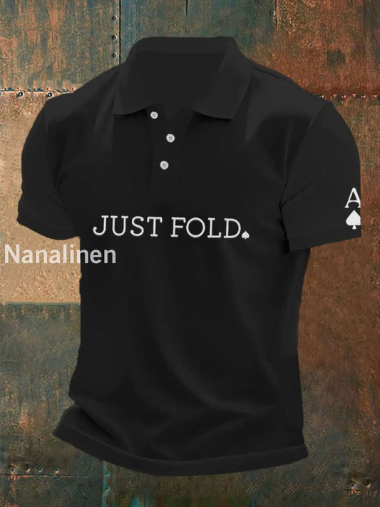 Men’s poker T-shirt Black / S