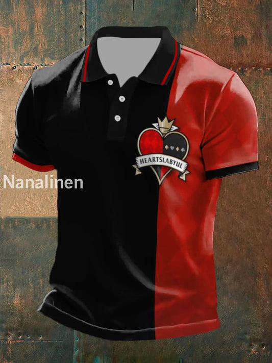 Men’s poker tops Black-Red / S