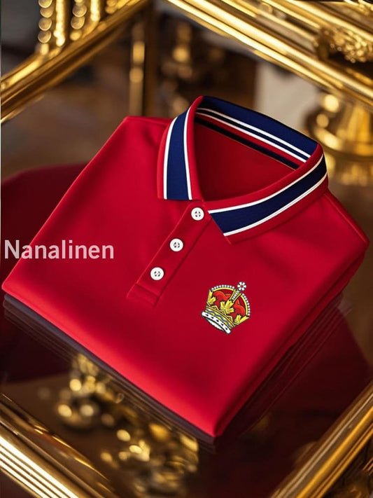 Men’s Vintage Canadian Maple Crown Casual Shirt Red / S