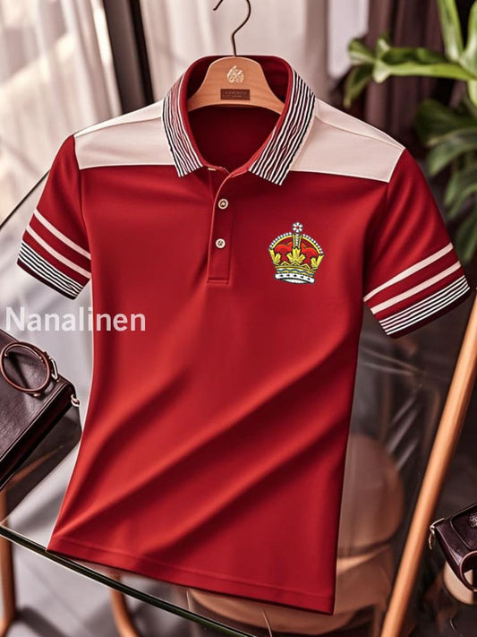 Men’s Vintage Canadian Maple Crown Casual Shirt Red / S