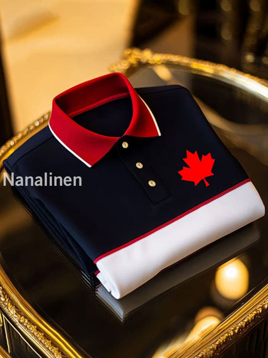 Men’s Vintage Canadian Maple Leaf Casual Shirt As picture / S