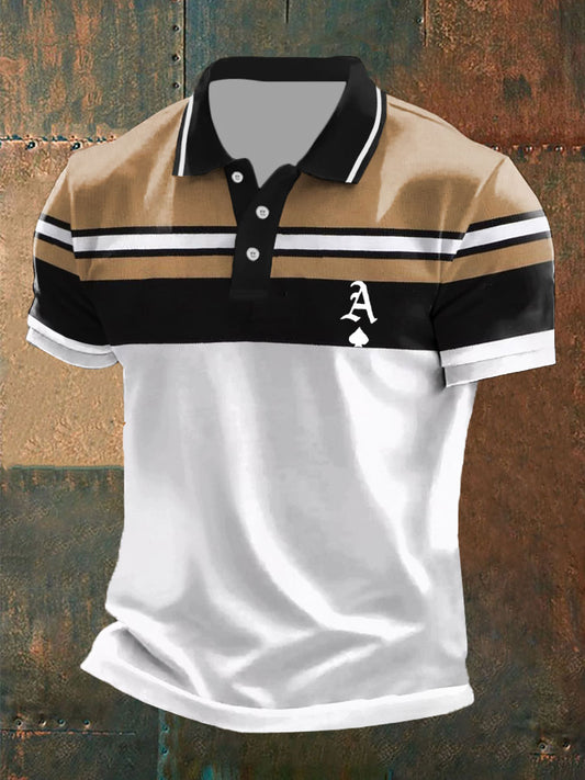 Men's poker ace of spades tops