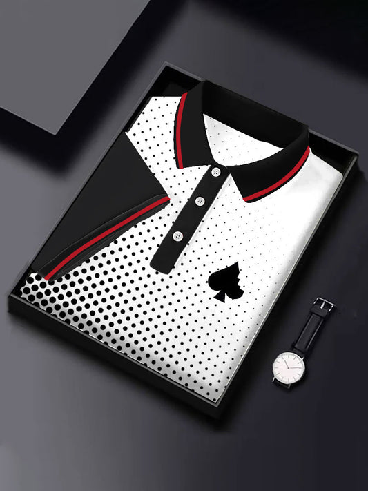 Men's poker spade tops