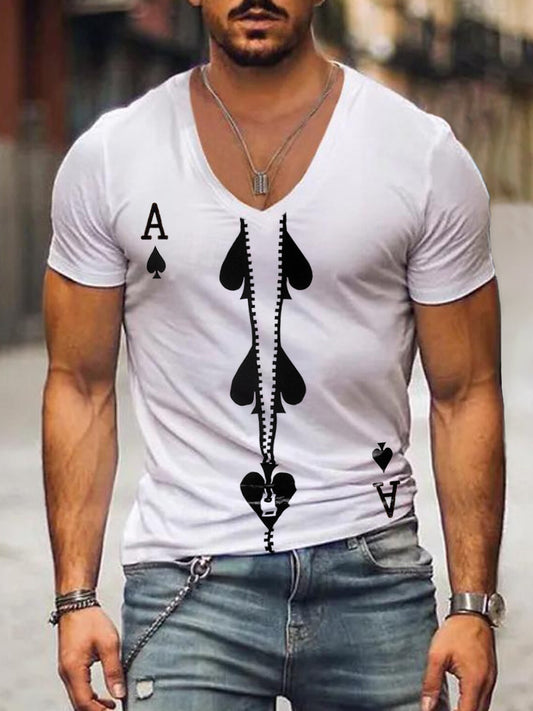 Men's Texas hold'em Inspired Art Print T-Shirt