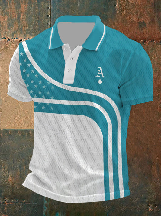 Men's poker ace of spades tops