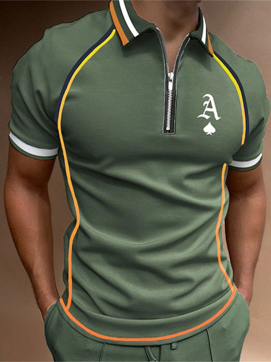 Men's Texas Hold'em Ace of Spades casual tops