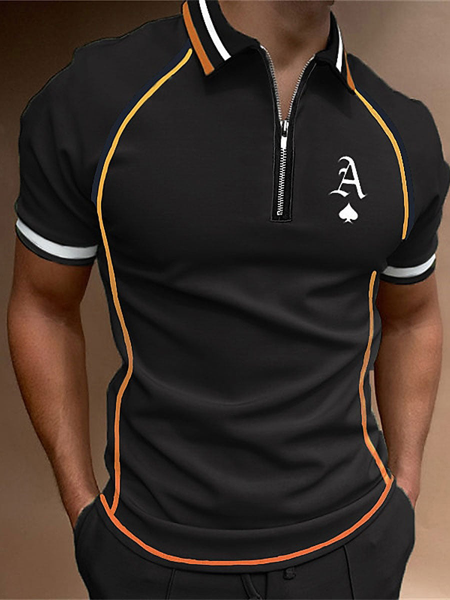 Men's Texas Hold'em Ace of Spades casual tops