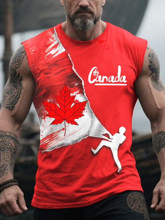 Men's  Happy Canada Day Vests