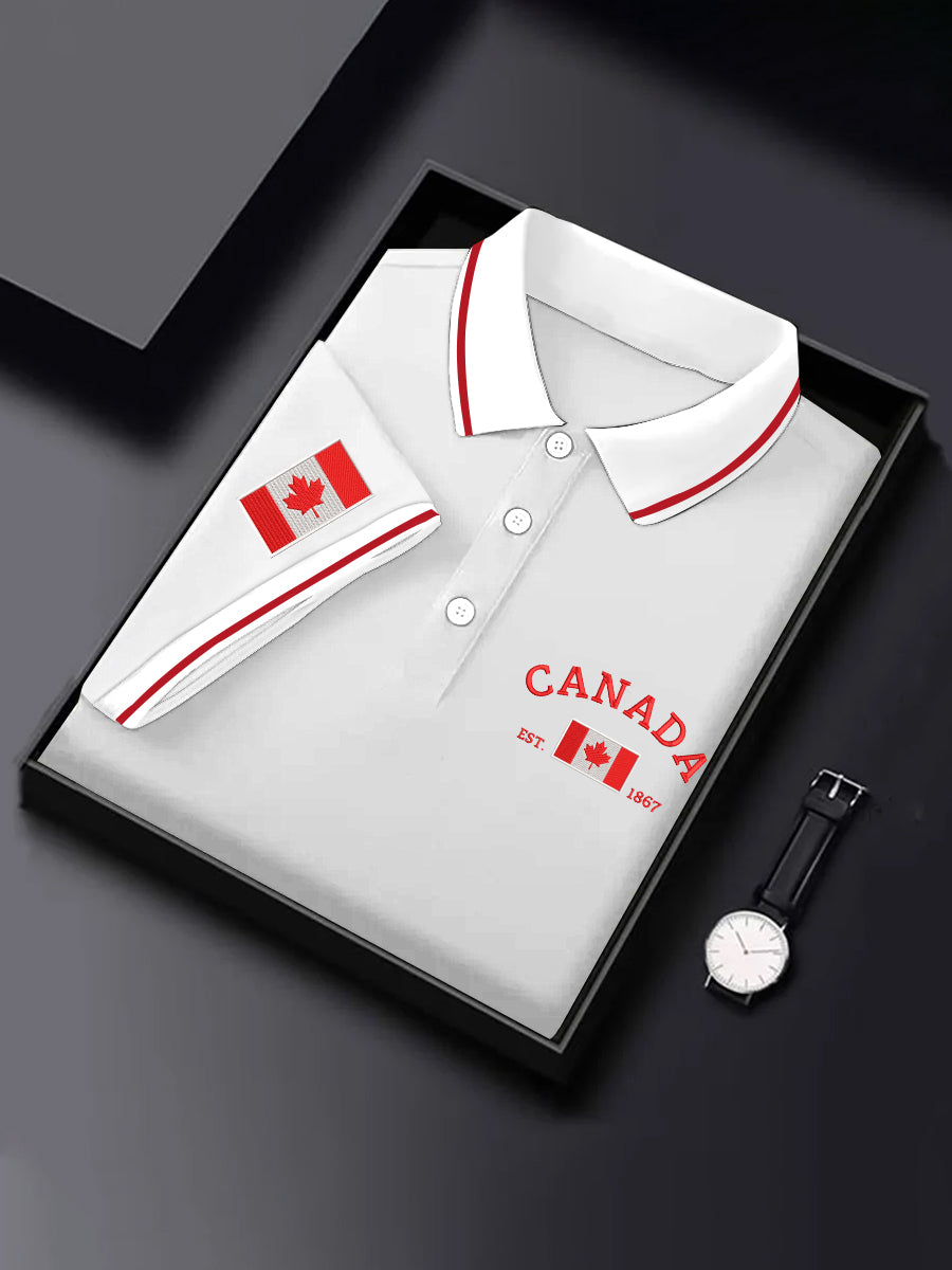 Men's Canada Flag Proud Canadian Casual Top
