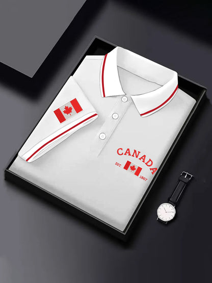 Men's Canada Flag Proud Canadian Casual Top