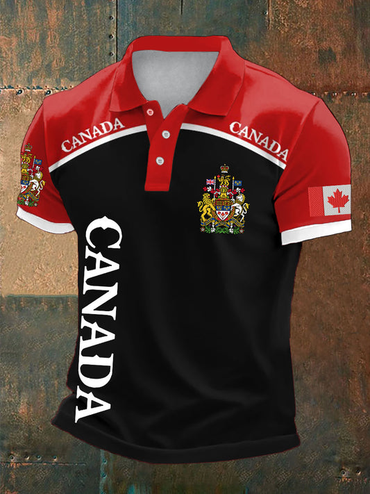 Men's Canada Printed Casual Tops