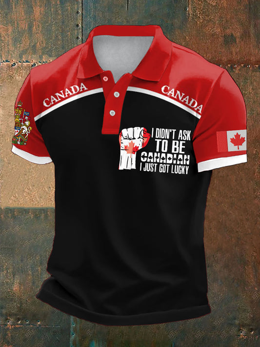 Men's Canada Printed Casual Tops