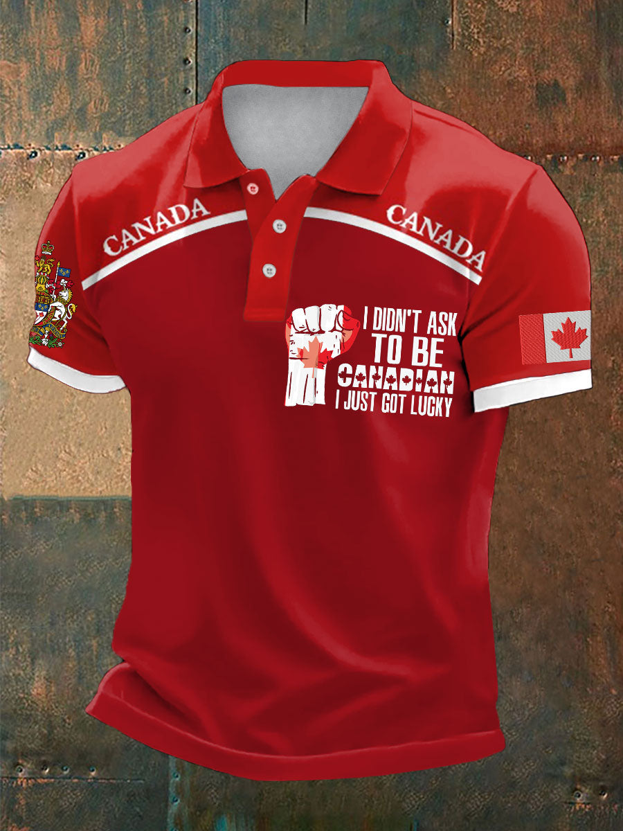 Men's Canada Printed Casual Tops
