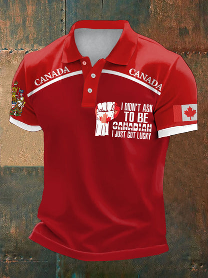 Men's Canada Printed Casual Tops