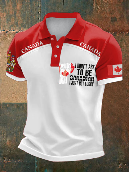 Men's Canada Printed Casual Tops