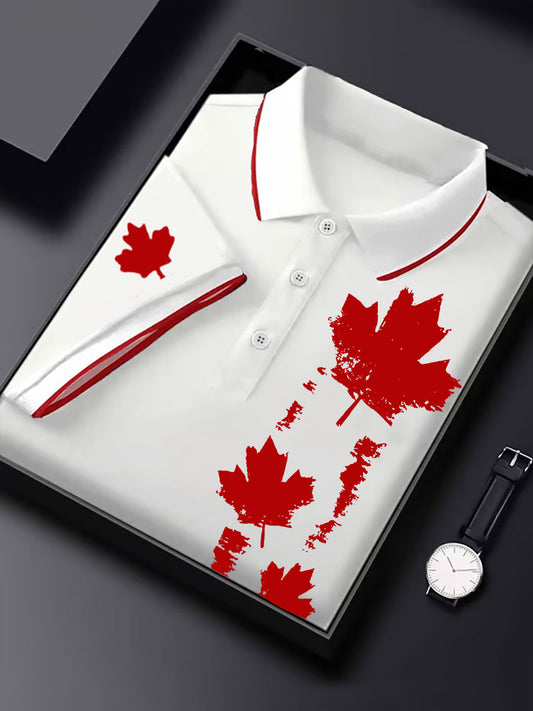 Men's Canada Printed Casual Tops