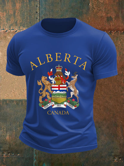 Men's Alberta Canada Print Casual Tee