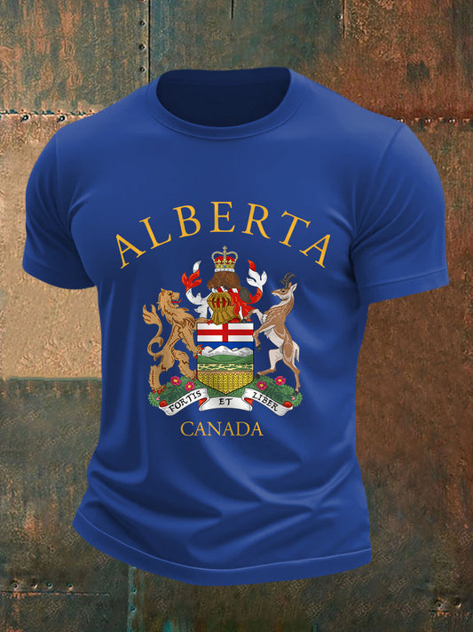 Men's Alberta Canada Print Casual Tee