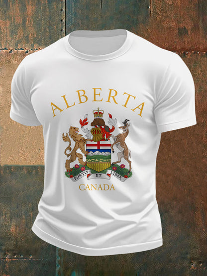 Men's Alberta Canada Print Casual Tee