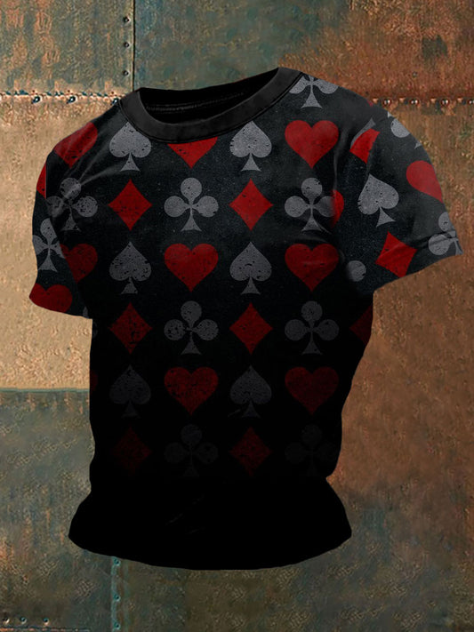 Men's Funny Poker Casual T-Shirt