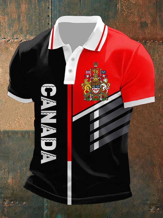 Men's Canada Print Casual Top