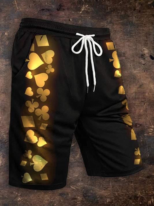 Men's Texas Hold'em Art Print Shorts