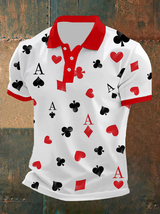 Men's Texas Hold'em Art Print Top