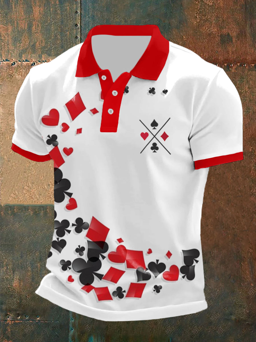 Men's Texas Hold'em Art Print Top
