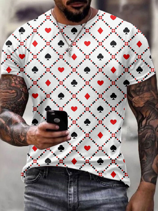 Men's Texas Hold'em Inspired Art Print T-Shirt
