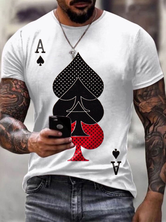 Men's Texas Hold'em Inspired Art Print T-Shirt