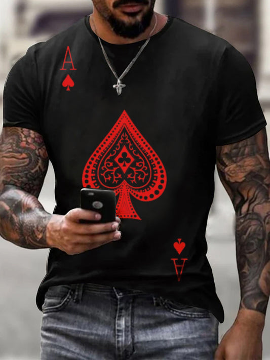 Men's Texas Hold'em Inspired Art Print T-Shirt
