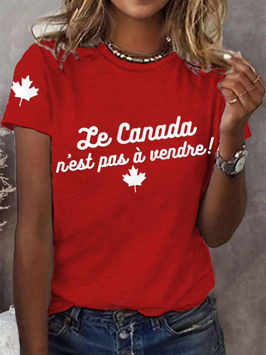 Women's Le Canada n'est pas à vendre Tee