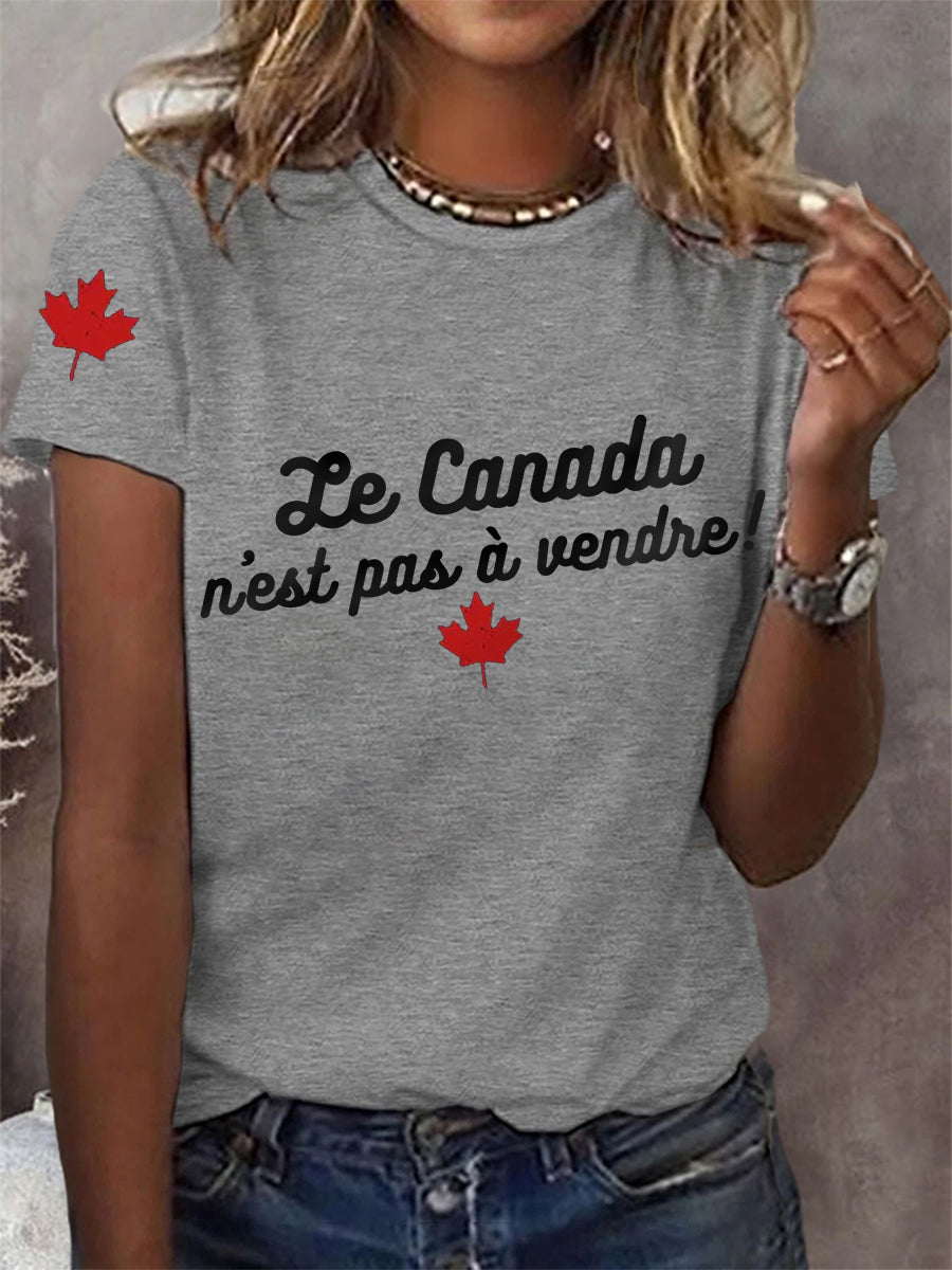 Women's Le Canada n'est pas à vendre Tee