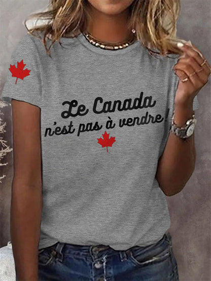 Women's Le Canada n'est pas à vendre Tee