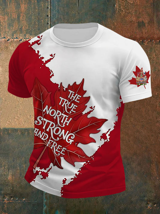 Men's Canadian Armed Forces Print Short Sleeve T-Shirt