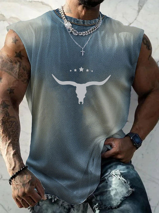 Men's western T-shirt