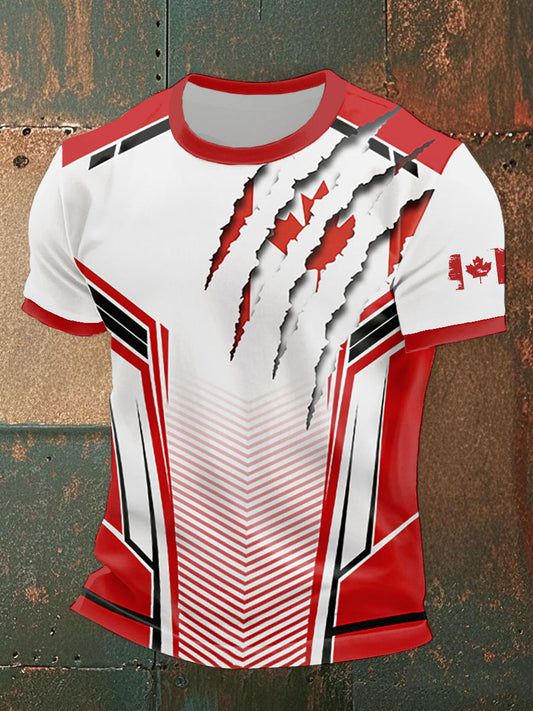 Men's Canada Print Casual T-Shirt