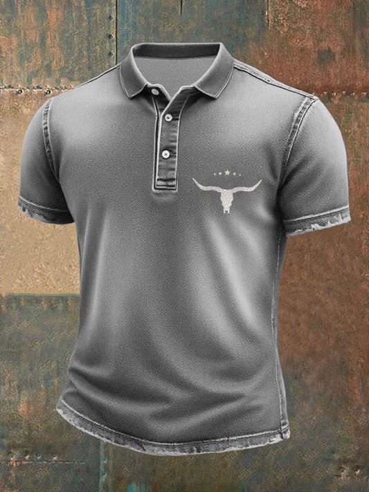 Men's Western Denim T-shirt