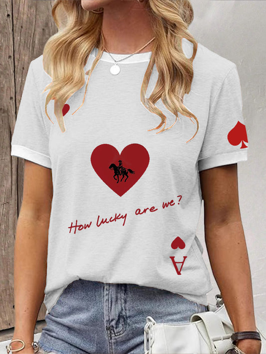 Women's poker t-shirt
